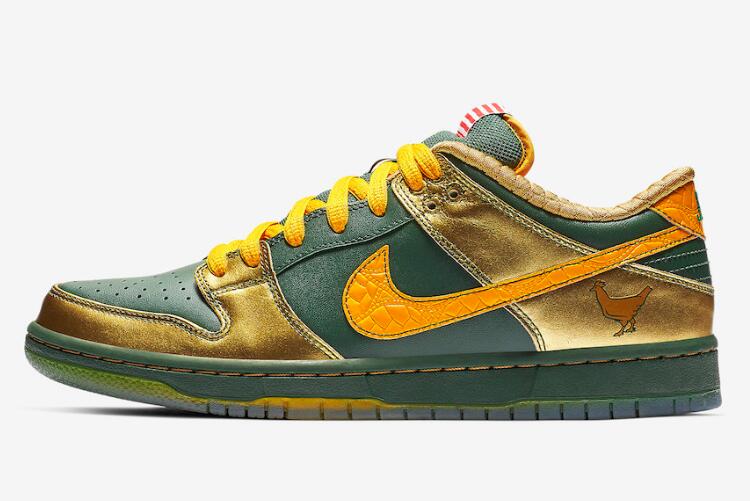 Nike-SB-Dunk-Pro-Low-Doernbecher-Fir-University-Gold-Metallic-Gold