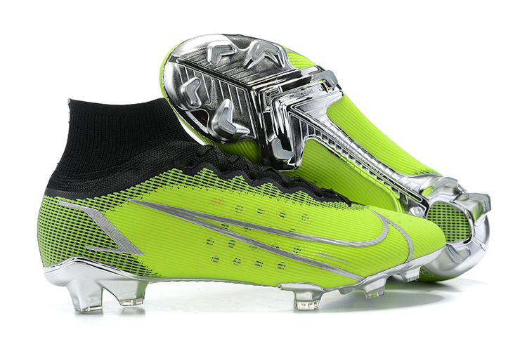 Nike Superfly 8 Elite FG Green and Black High-Top Football Boots overall