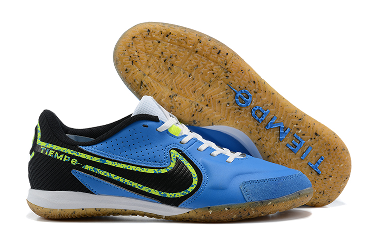 Nike Tiempo Legend 9TF Premium MD Sole Flat Blue Black Football Boots-003