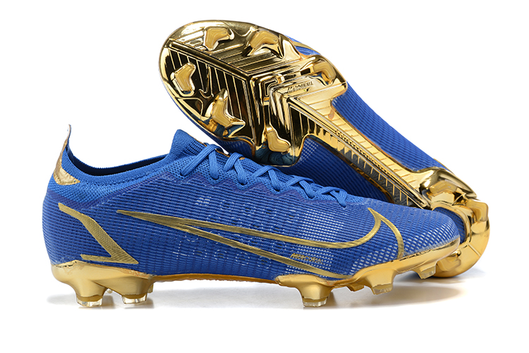 Nike Vapor 14 Elite MDS FG Blue Gold Football Boots overall