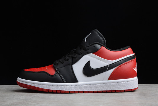 best-selling-air-jordan-1-low-bred-toe-basketball-shoes-553558-612