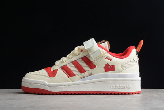 2022-Home-Alone-x-adidas-Forum-Low-Cream-White-Collegiate-Red-Off-White-GZ4378-For-Sale