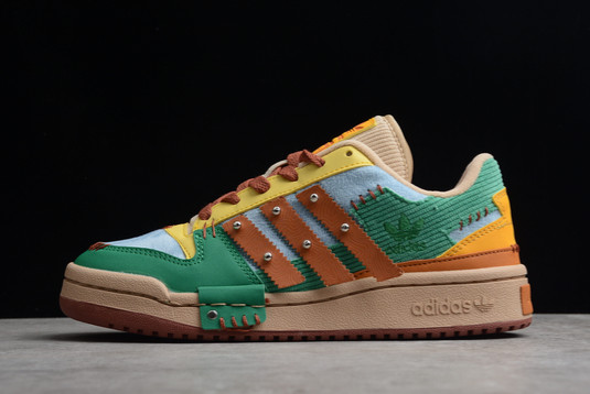 2022 Melting Sadness x adidas Originals Forum Exhibit Low Green Blue-Brown -GW8725-001