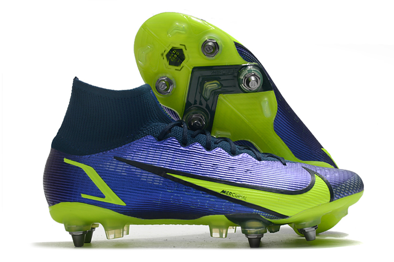 2022 Nike Mercurial Superfly VIII Elite SG PRO Anti Clog Blue Football Boots overall