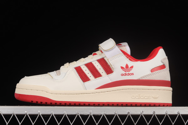 2022-adidas-Forum-84-Low-Cloud-White-Team-Power-Red-GY6981-For-Sale