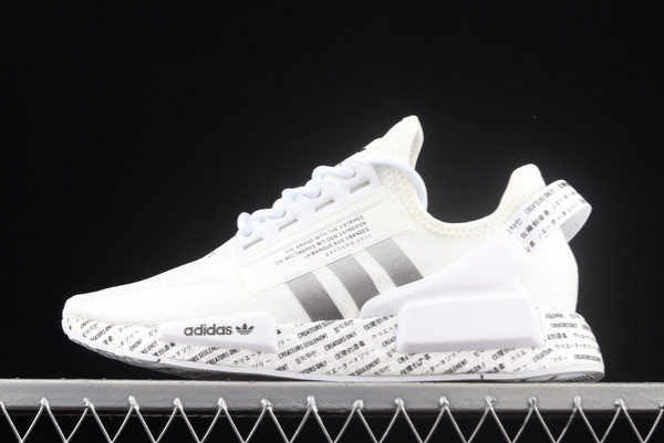 2022-adidas-NMD-R1-V2-Script-White-GX1116-For-Sale