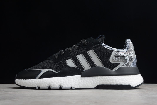 2022 Adidas Nite Jogger Black White - FW6693