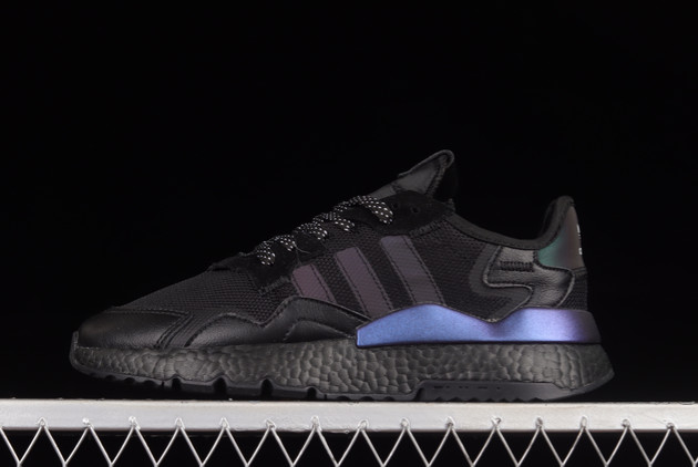 2022-adidas-Nite-Jogger-Boost-Black-Purple-FW6697-For-Sale