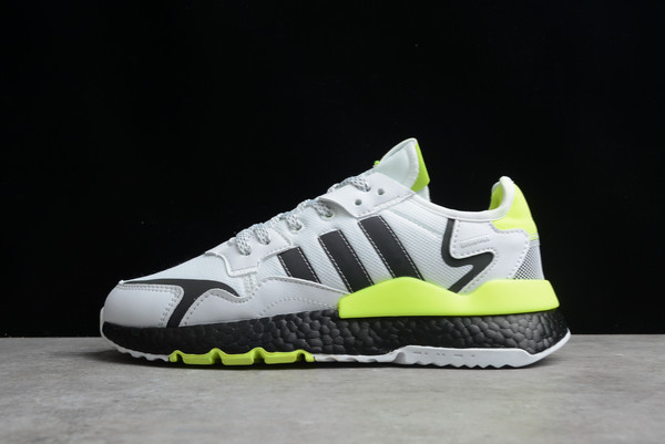 2022-adidas-Nite-Jogger-Boost-Cloud-White-Core-Black-Signal-Green-EG6749-For-Sale