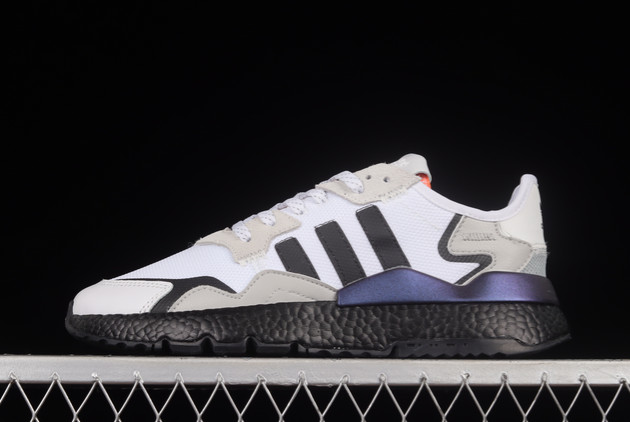 2022-adidas-Nite-Jogger-Boost-White-Black-Grey-FW6698-For-Sale