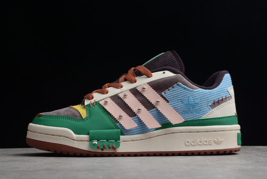 Hot Melting Sadness x adidas Originals Forum Exhibit Low Blue Green-Brown -GW8724-001