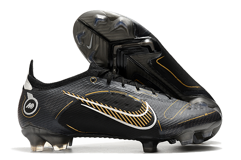 Nike Mercurial Vapor XIV Elite FG Black and Gold Football Boots overall