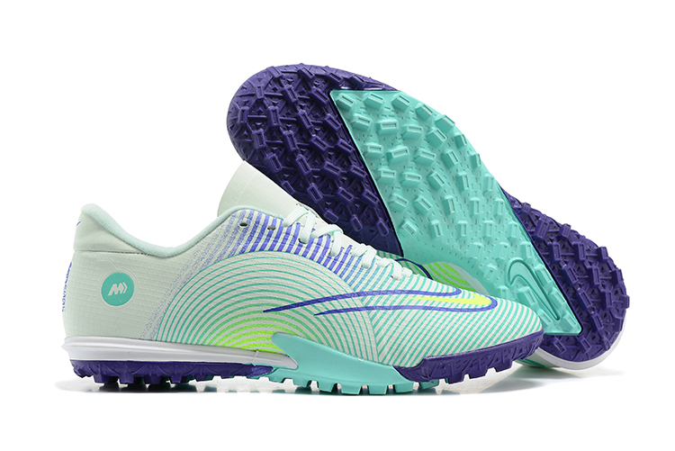 Nike Vapor 14 Academy TF Blue Green Spike Football Boots .