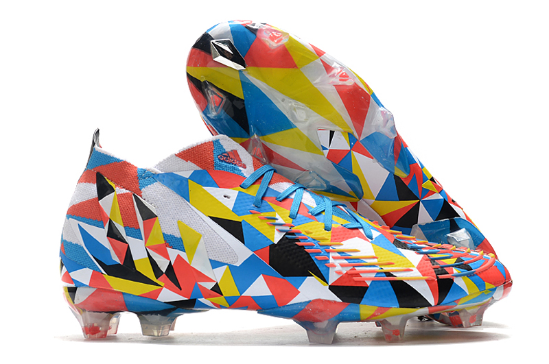Popular adidas Predator Edge Geometric.1 FG color spike football boots Outside