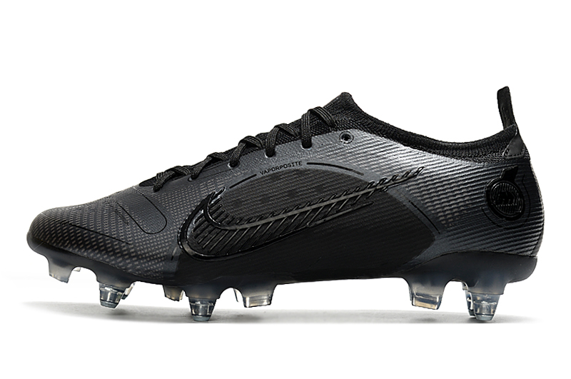 2022 High Quality Nike Mercurial Vapor XIV Elite SG Black Silver Football Boots .