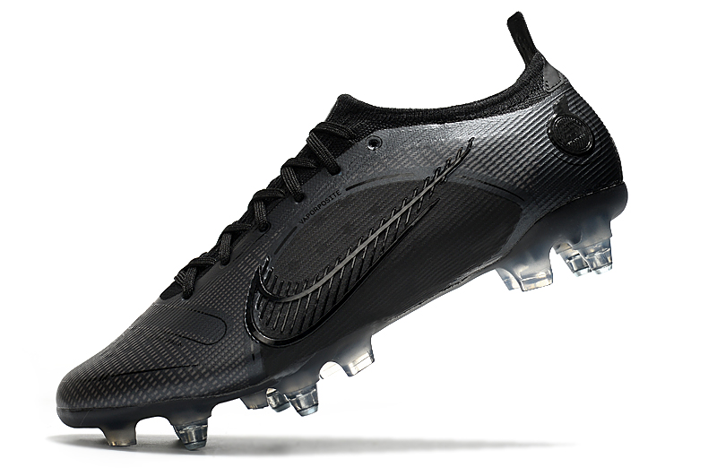 2022 High Quality Nike Mercurial Vapor XIV Elite SG Black Silver Football Boots Left