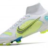 2022 New Nike Mercurial Superfly 8 Elite FG Yellow White Football Boots Left