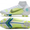 2022 New Nike Mercurial Superfly 8 Elite FG Yellow White Football Boots Sole