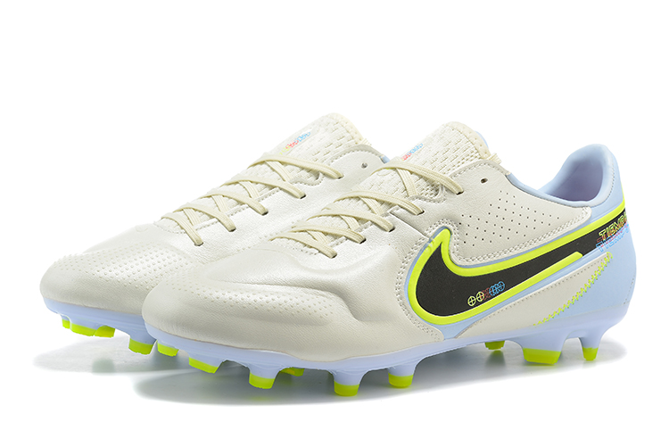 2022 Nike Tiempo Legend 9 Elite FG White Football Boots Left