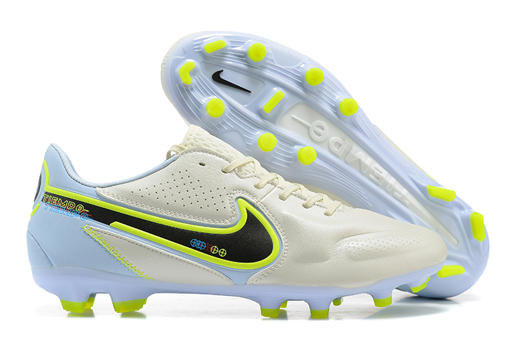 2022 Nike Tiempo Legend 9 Elite FG White Football Boots side