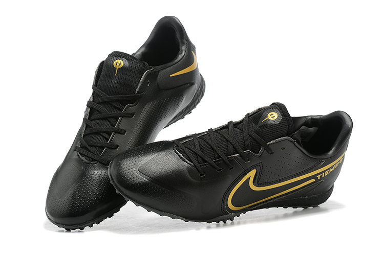2022 NikeTiempo Legend 9TF Premium MD Sole Black Football Boots vamp