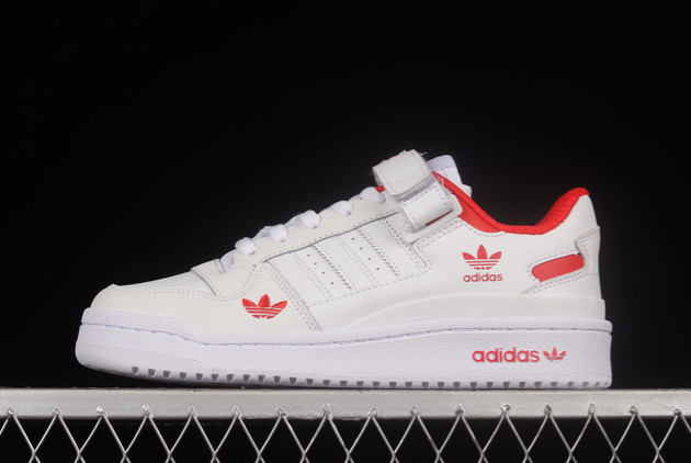 2022-adidas-Forum-84-Low-Cloud-White-Red-H01674-For-Sale