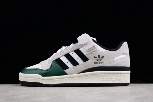 2022-adidas-Forum-84-Low-White-Grey-Black-Green-GX8203-For-Sale