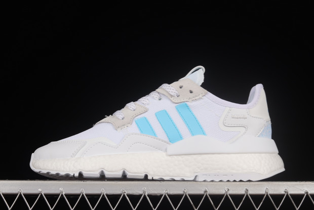 2022-adidas-Nite-Jogger-Boost-White-Blue-FW6699-For-Sale