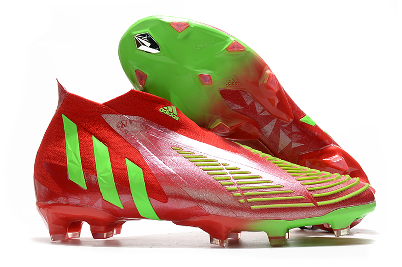 2022 adidas Predator Edge+ FG Red Green Football Boots Right