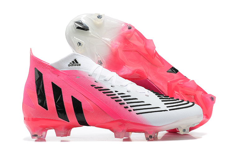 2022 adidas Predator Edge Geometric.1 FG High Top Black White Pink Football Boots