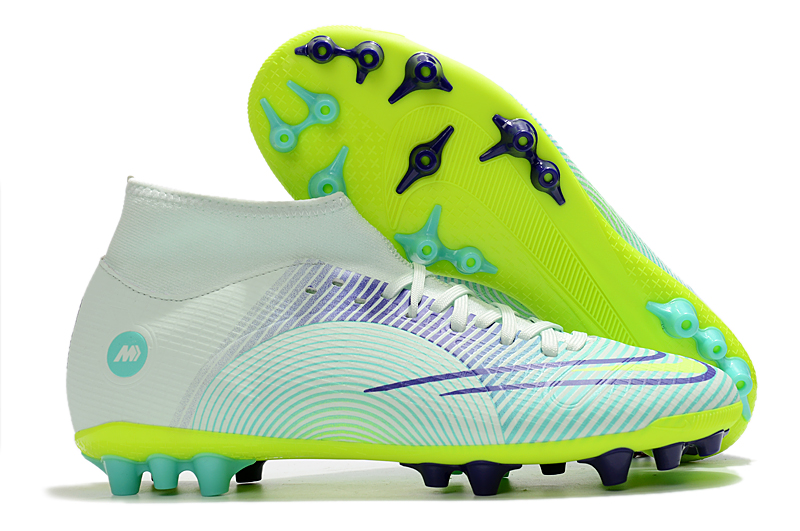 Hot Sale Nike Superfly 8 Academy AG Blue Green Football Boots overall