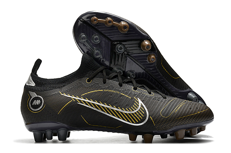 Men's and Women's Nike Mercurial Vapor XIV Elite AG Black Football Boots Outside