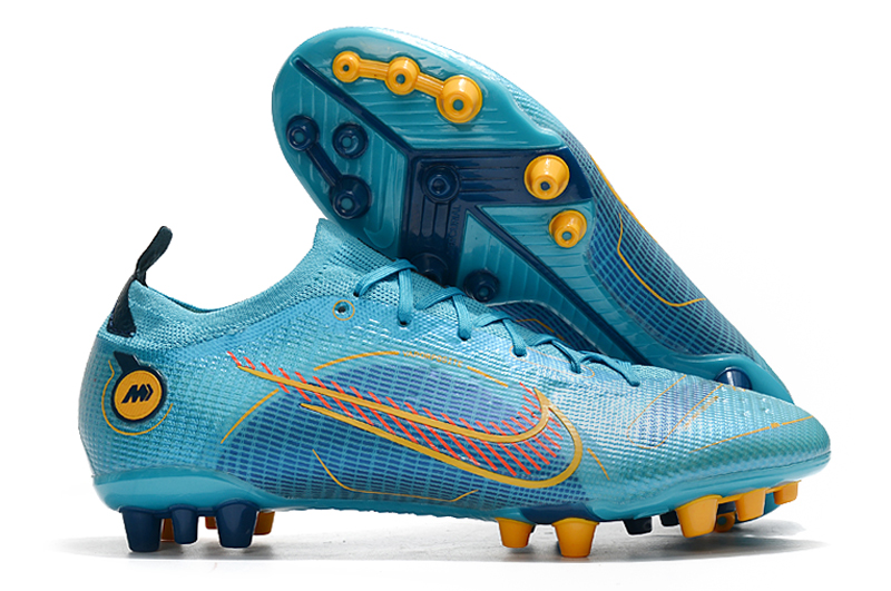 New Nike Mercurial Vapor XIV Elite AG Blue Football Boots Outside
