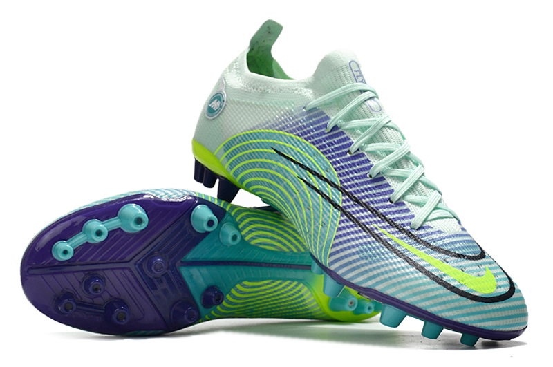 Nike Mercurial Vapor Dream Spee 005 Elite AG Blue Green Selfish Spike Football Boots Right