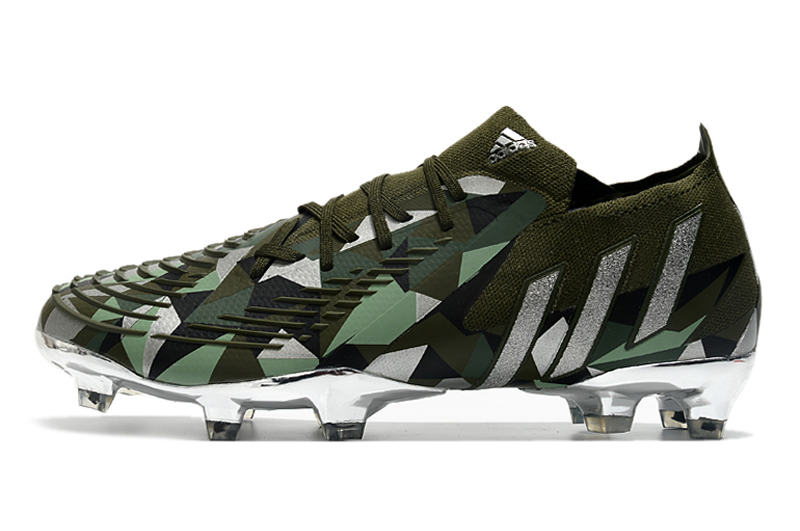 2022 Hot Sale Adidas PREDATOR EDGE.1 LOW FG Army Green Football Boots Left