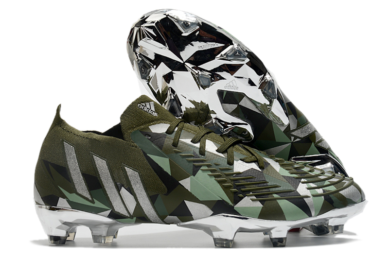 2022 Hot Sale Adidas PREDATOR EDGE.1 LOW FG Army Green Football Boots Outside