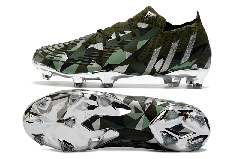2022 Hot Sale Adidas PREDATOR EDGE.1 LOW FG Army Green Football Boots Sole