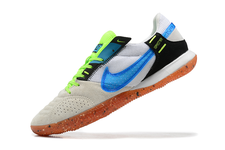 New Nike Streetgato Small Field Grey Blue Football Boots Left