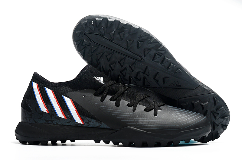2022 adidas Predator Edge.3 Low TF Black Men's and Women's Football Boots-04