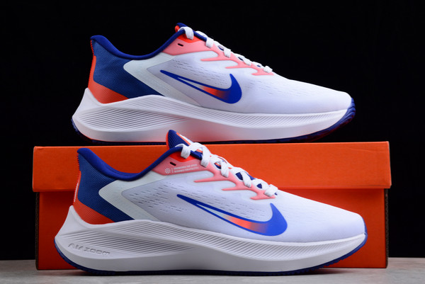2022 Hot Sale Nike Zoom Winflo 7 White Red Blue Mens Sneakers -DN4242-141