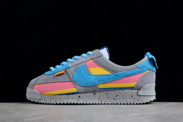 2022-union-x-nike-cortez-blue-pink-yellow-grey-casual-basketball-shoes-dr1413-002