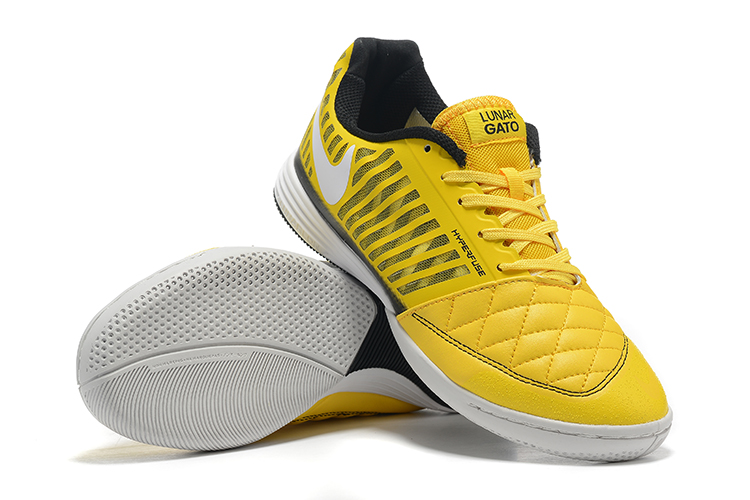 New Nike Lunar Gato II IC yellow football boots-02