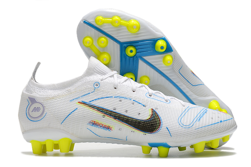 New Nike Mercurial Vapor XIV Elite AG Yellow White Blue Football Boots-04