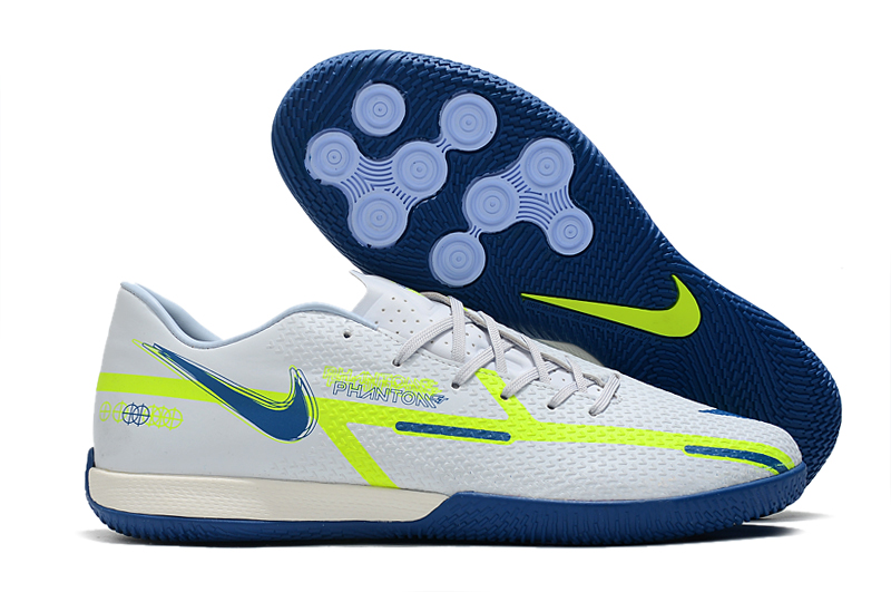 New Nike React Phantom GT2 Pro IC Blue Yellow White Football Boots