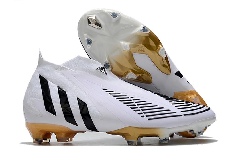 2022 adidas Predator Edge+ FG Black and White Football Boots-05