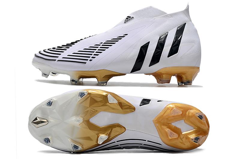 2022 adidas Predator Edge+ FG Black and White Football Boots-06