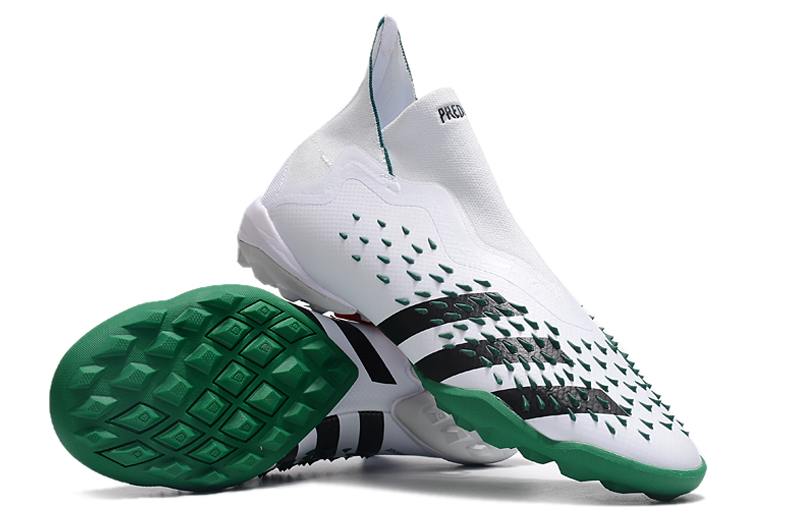 New Adidas Predator Freak+TF Green Broken Nail Football Boots-02