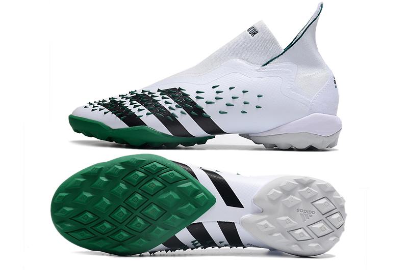 New Adidas Predator Freak+TF Green Broken Nail Football Boots-05