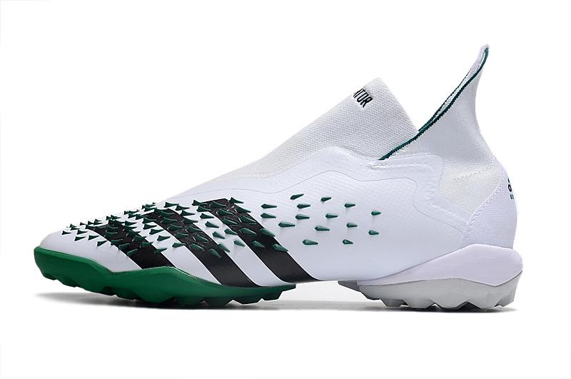New Adidas Predator Freak+TF Green Broken Nail Football Boots-08