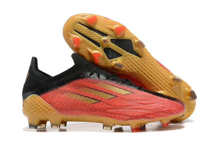 adidas X Speedflow+ FG Red Core Black Solar Red spiked football boots-08